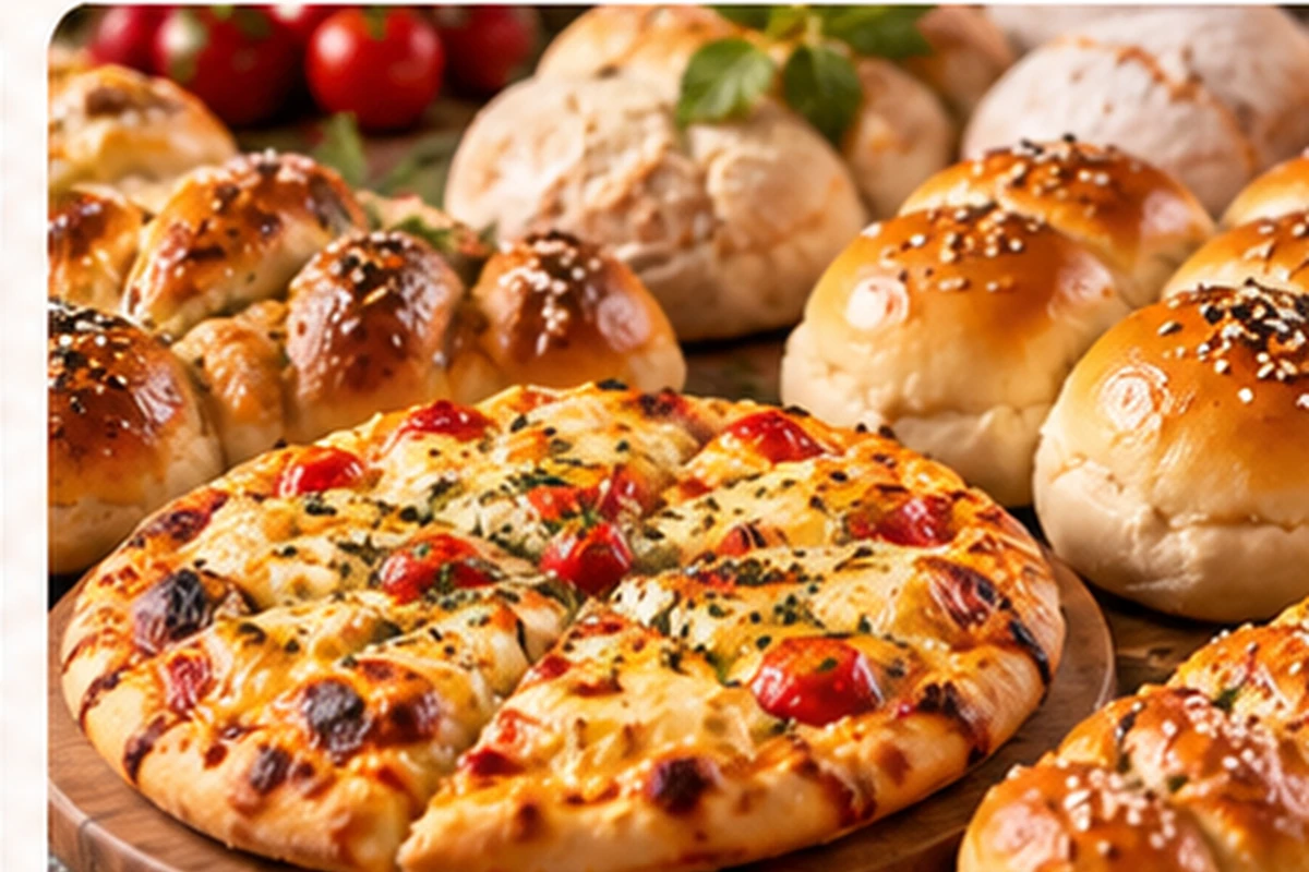Breads and pizza